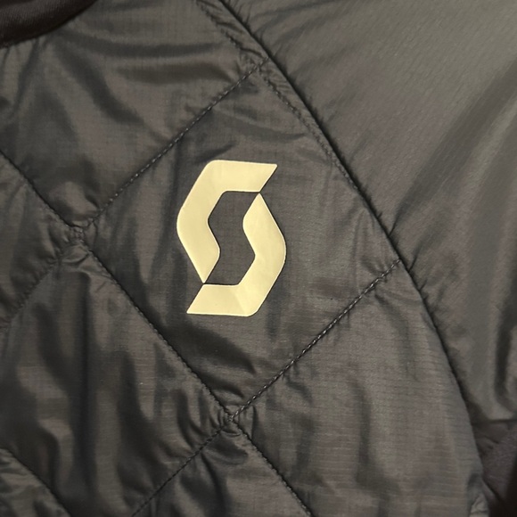 Scott Navy Blue Quilted Jacket with Hood Size S - Picture 10 of 12